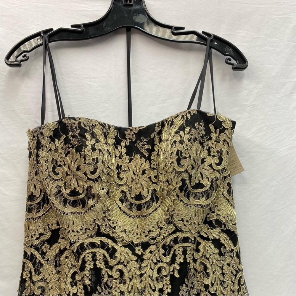 Ivonne D exclusively for Mon Cheri black and gold long gown - Picture 8 of 9